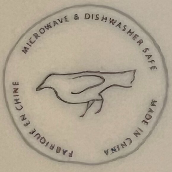 Anthropologie Letter H Monogram Initial Shaving Style Pedestal Base Mug Cup - Picture 9 of 9